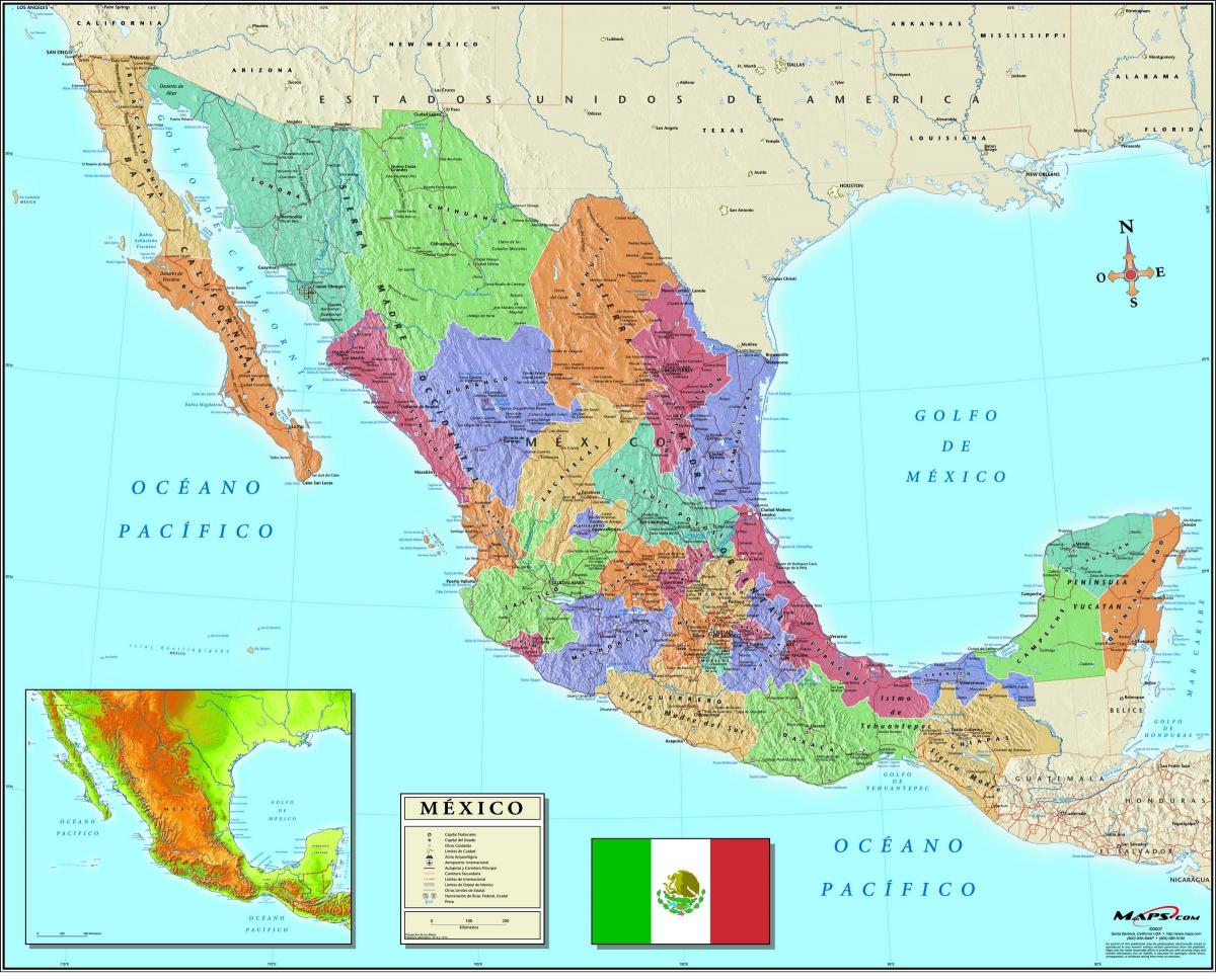 kort over Mexico City postnummer