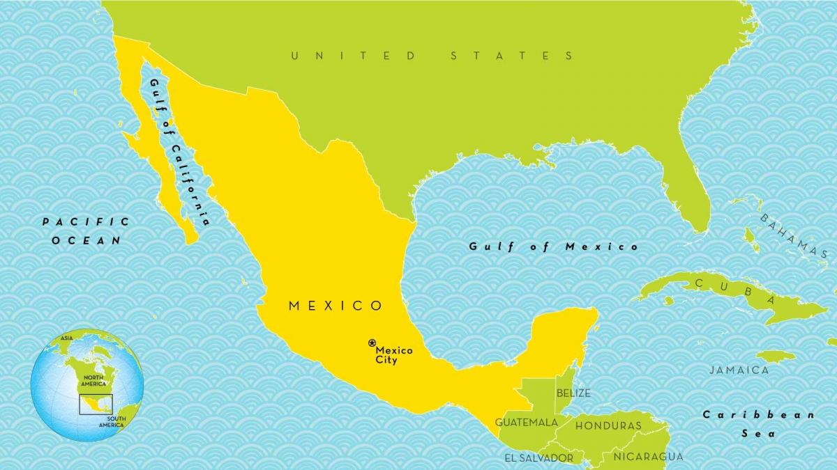 et kort over Mexico City