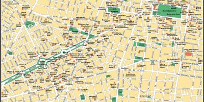 Kort over Mexico City punkter af interesse