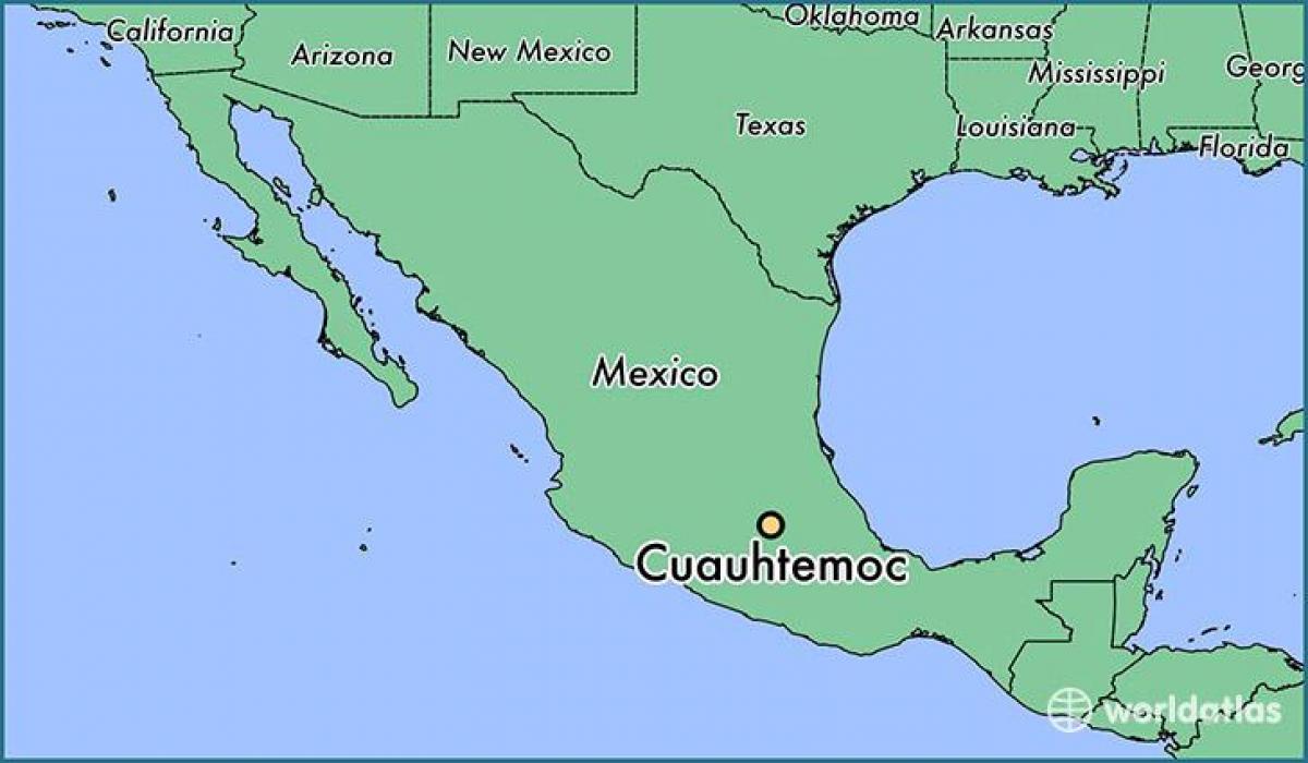 kort over Mexico cuauhtemoc 