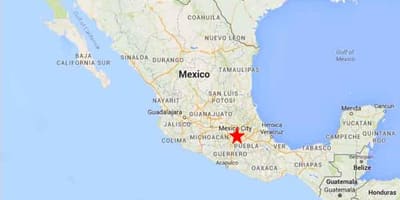Hovedstaden i Mexico kort
