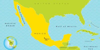 Et kort over Mexico City
